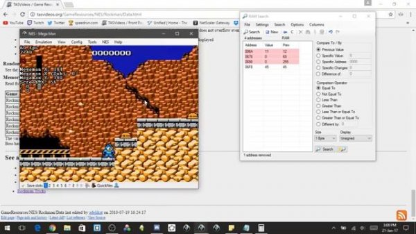 TAS Tutorial - Finding RAM Addresses in Bizhawk