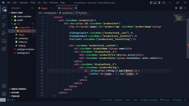 How to Make a Card Component Using React JS | Props - React | React Js Tutorial for Beginners | смотреть онлайн
