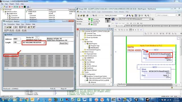 Modbus Serial RS485 Slave Testing MVI69-MCM смотреть онлайн