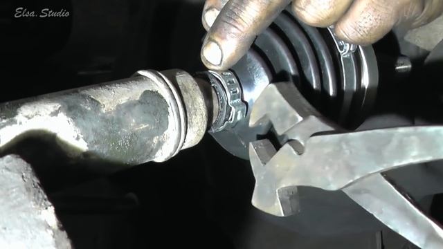 Замена наружной гранаты и внутреннего пыльника привода ВАЗ 2112 смотреть онлайн