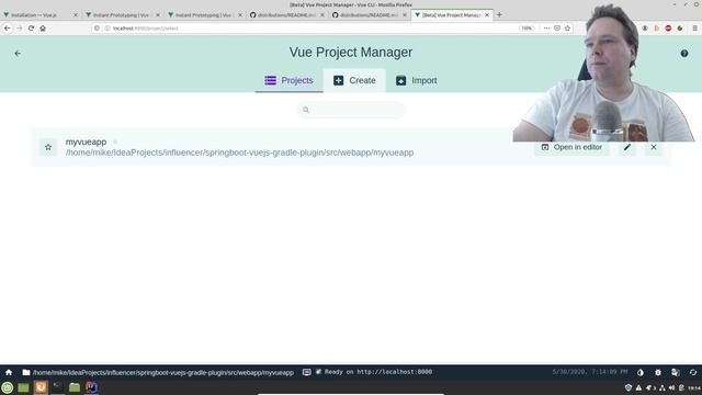 Spring Boot and VueJS up and running with nodejs npm vue cli and gradle смотреть онлайн
