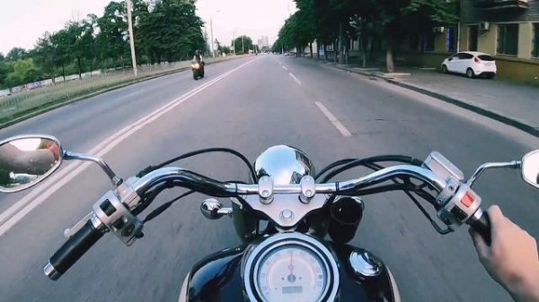 Yamaha Drag Star 1100(V Star 1100). Катаемся по городу.