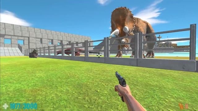 ESCAPE FROM SUPERMAN T-REX - Animal Revolt Battle Simulator смотреть онлайн