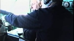 Взлет и посадка  из кабины самолёта Ту-154