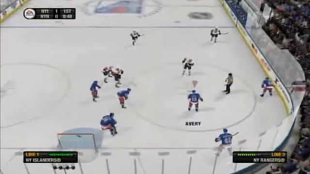 nhl 08 - rangers v.s islanders (ps3) HQ смотреть онлайн