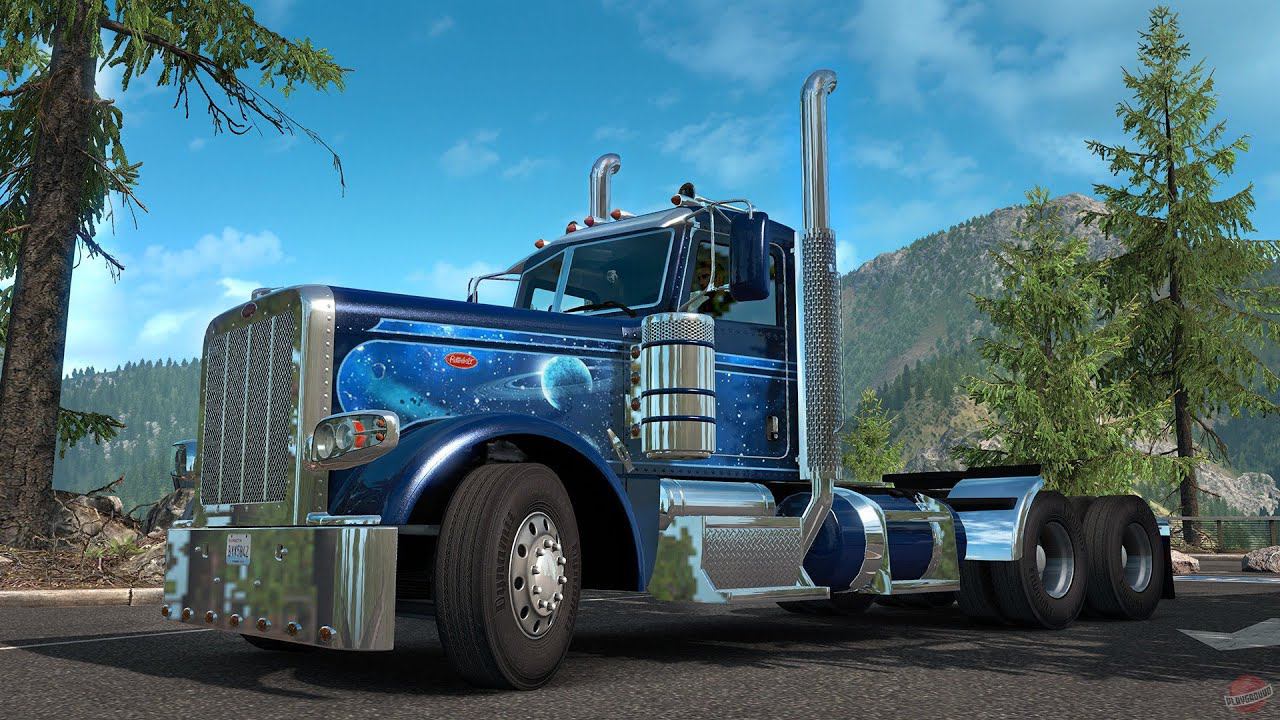 American Truck Simulator - Большое путешествие с грузом по северной америке смотреть онлайн