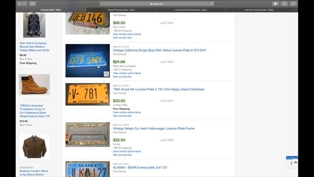 Make Money Selling License Plates on Ebay. 100 Awesome Items & Bolos #18 смотреть онлайн