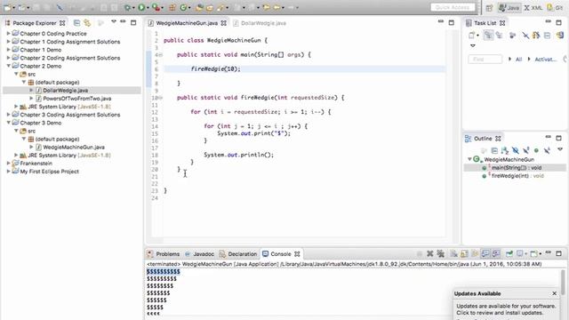 Tutorial: Java Chapter 3 Demo - WedgieMachineGun смотреть онлайн