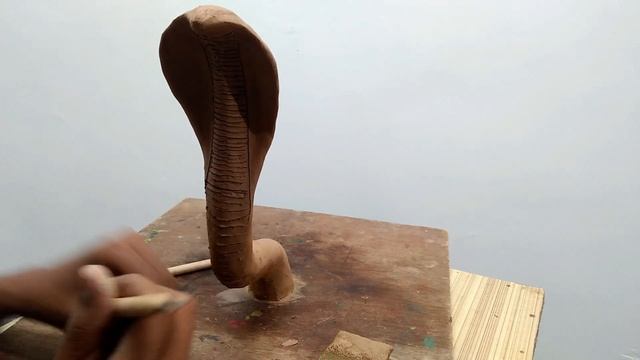 How To Make Clay Realistic  King Cobra Snake Sculpture