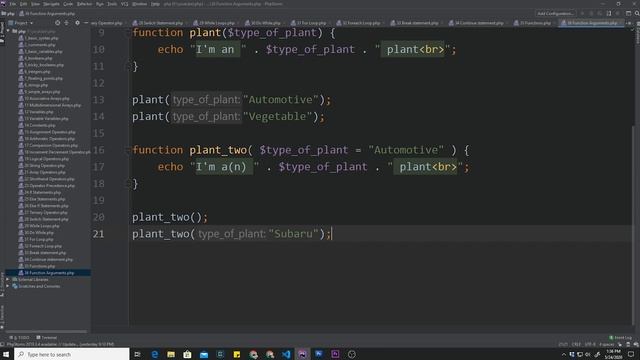 Function Arguments - PHP - P36 смотреть онлайн