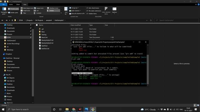 07 Git add status commit push смотреть онлайн
