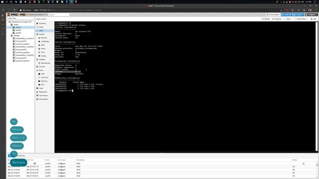 Proxmox VE 7.1 | Quorum | Кворум смотреть онлайн