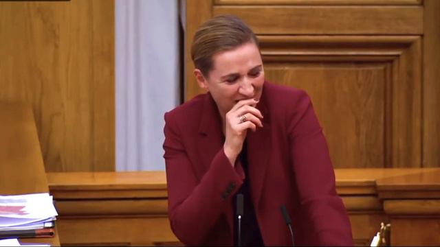 Danish Prime Minister Mette Frederiksen - Cant Stop Laughing