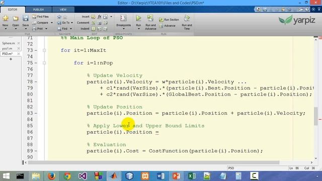 Particle Swarm Optimization in MATLAB - Yarpiz Video Tutorial - Part 3/3 смотреть онлайн
