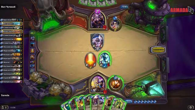 Hearthstone: Проклятие Наксрамаса #8 Жрец vs Нот Чумной героик смотреть онлайн