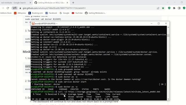 Setup Kubernetes Cluster on WSL Minikube and Docker смотреть онлайн