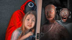 ГРЕННИ ИГРАЮТ В ИГРУ КАЛЬМАРА ПРОТИВ КСЮШИ! Смешные моменты игры в кальмара!