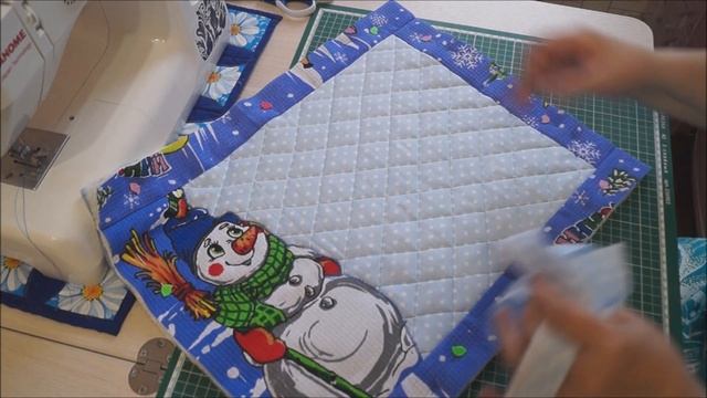 ШЬЮ КРАСИВУЮ САЛФЕТКУ ДЛЯ НОВОГОДНЕГО ЧАЕПИТИЯ! смотреть онлайн