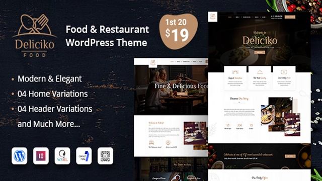 Deliciko - Restaurant WordPress Theme | Themeforest Website Templates and Themes смотреть онлайн