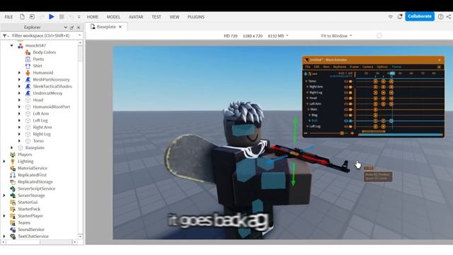 How to animate guns realistically with moon animator 2023 | Roblox studio смотреть онлайн