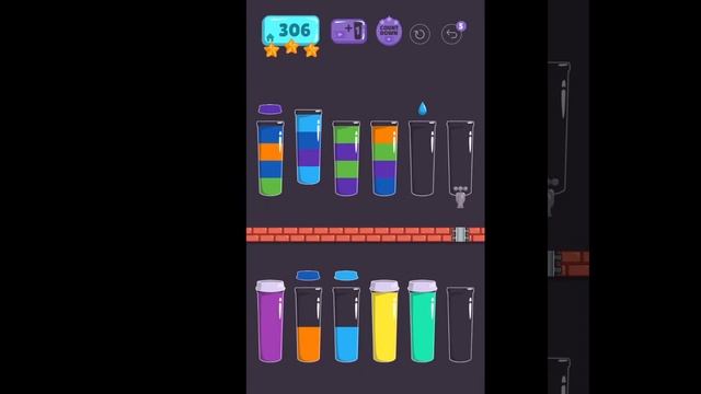 Cups - Water Sort Puzzle Level 306 ⭐️⭐️ смотреть онлайн