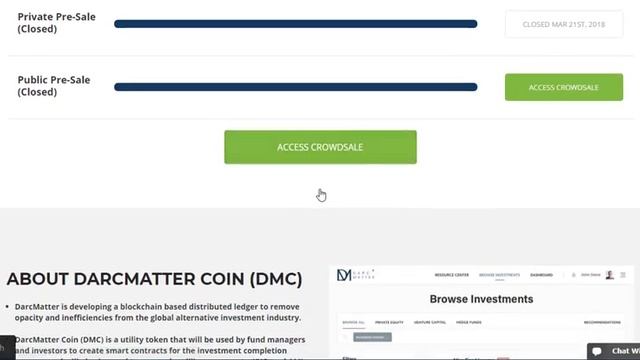 DarcMatter Информация об ICO смотреть онлайн