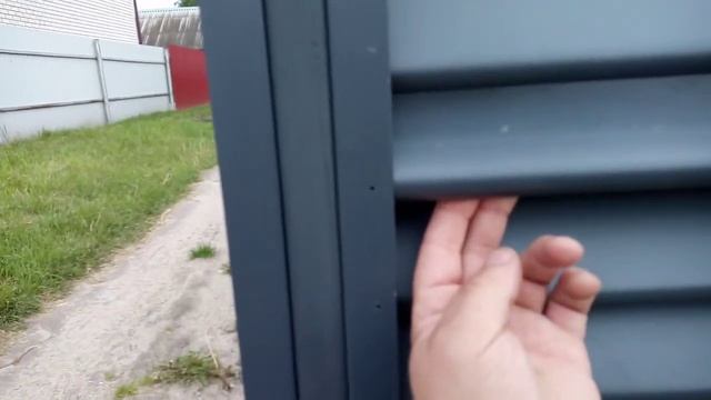 Монтаж забора жалюзи