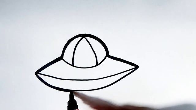 HOW TO DRAW A FLYING SAUCER \ CÓMO DIBUJAR UN PLATO VOLADOR \COMMENT DESSINER UNE SOUCOUPE VOLANT смотреть онлайн