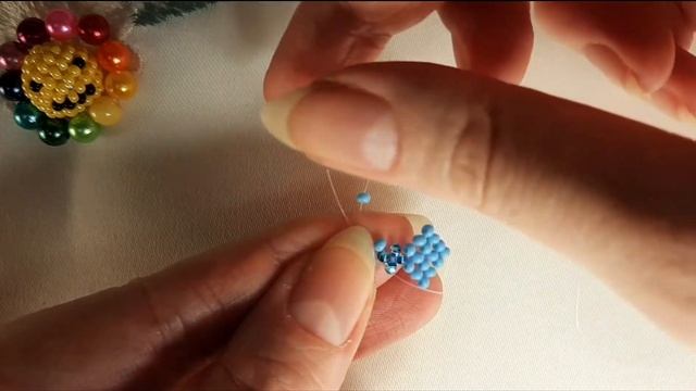 Кольцо Бантик из бисера ? Бантик из бисера в технике крестик. Beaded ring Ribbon ? #jelljewellery смотреть онлайн