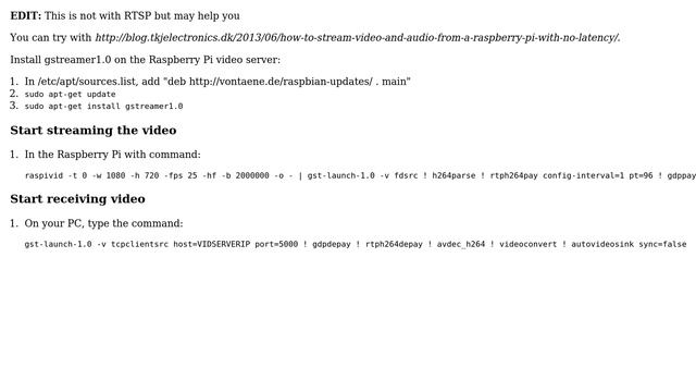 Raspberry Pi: Is it possible to stream H.264 with RTSP on Raspberry Pi? (3 Solutions!!) смотреть онлайн