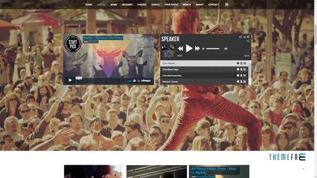 Speaker - One Page Music Wordpress Theme Lawrie Kaden смотреть онлайн