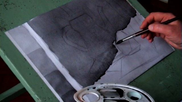 Мастер-класс " Акварельная живопись в технике гризайль" смотреть онлайн