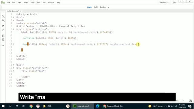 How to Make a DIV Center Align in HTML CSS | Two Method to Align DIV Center смотреть онлайн