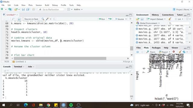 Clustering Analysis using Movies Dataset | R Programming смотреть онлайн