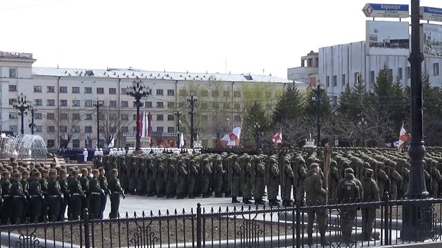 Начало генеральной репетиции парада/Хабаровск/пл.Ленина 07.05.2021г. смотреть онлайн
