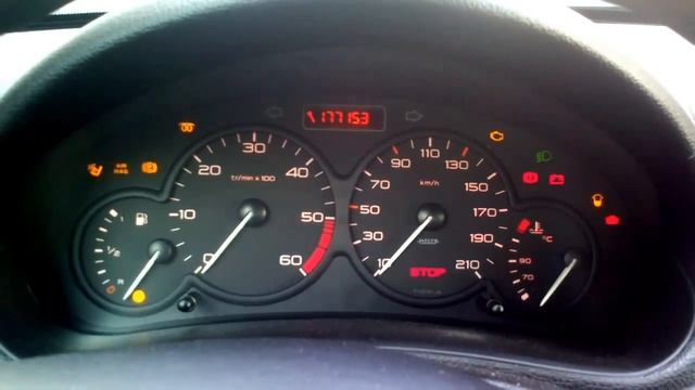 Peugeot 206 1.4 HDI Cold Start смотреть онлайн