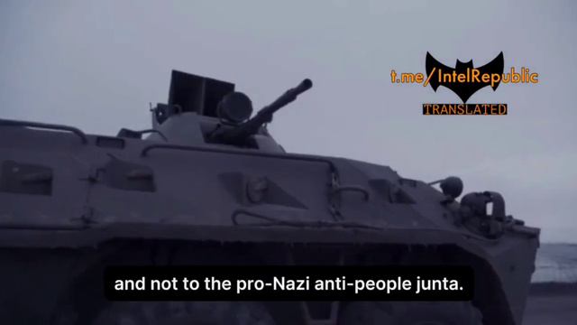 Russian BTR with Loudspeaker Announcement in Avdiivka (February 2024) смотреть онлайн