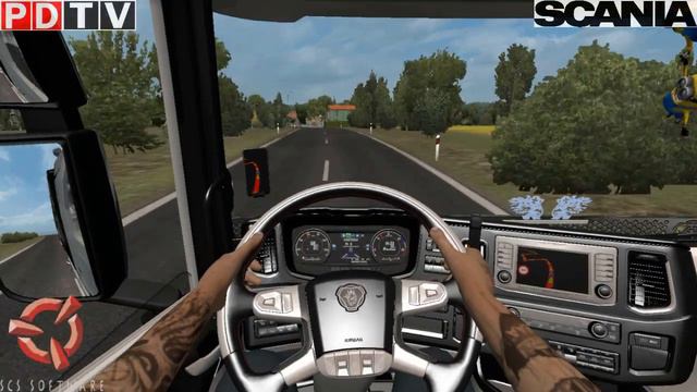 ETS 2 1.39 SCANİA R V8 BEYAZ MELEK SCS PROMODS 2.51 EL ANİMASYONU İLE YOLLARDAYIZ İYİ SEYİRLER. смотреть онлайн