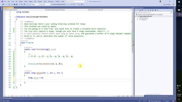 Daily Coding Problem 652 смотреть онлайн