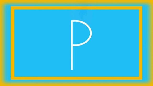 Writing capital and small letter 'Pp' | Letter 'Pp' writing practice for preschool смотреть онлайн