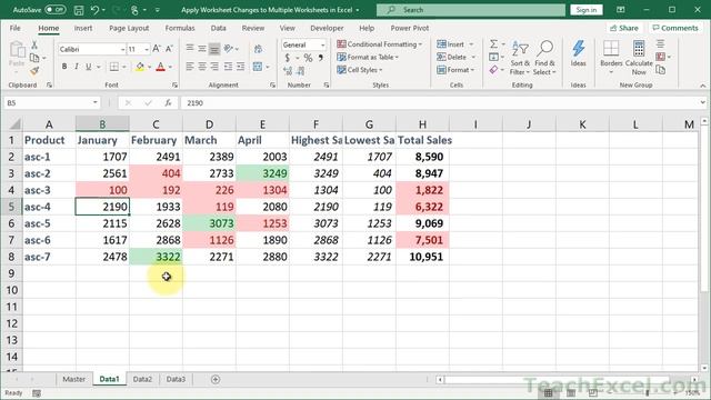 Copy Data or Formatting to Multiple Worksheets in Excel - Excel Quickie 47 смотреть онлайн