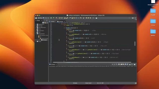 MineSweeper Java Code Breakdown смотреть онлайн