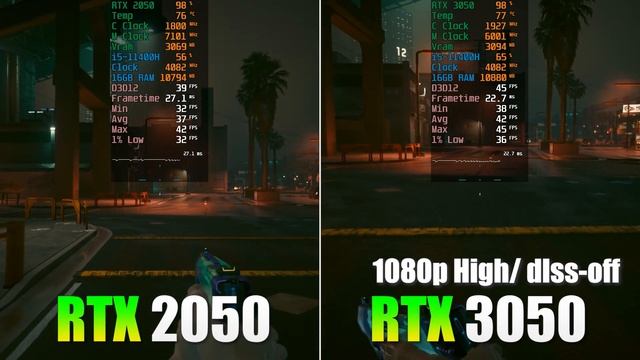 RTX 2050 70watt vs RTX 3050 95watt Laptop - Gaming Test смотреть онлайн