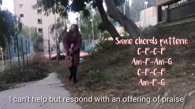WHEN I THINK UPON CHRISTMAS (HILLSONG) UKULELE COVER with chords and lyrics //VERY EASY CHORDS смотреть онлайн