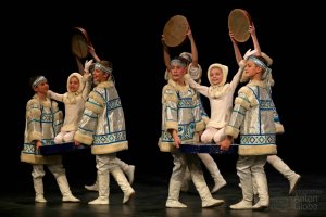 Корякский танец, Ансамбль "Школьные годы". Koryak dance, School Years ensemble. 4К