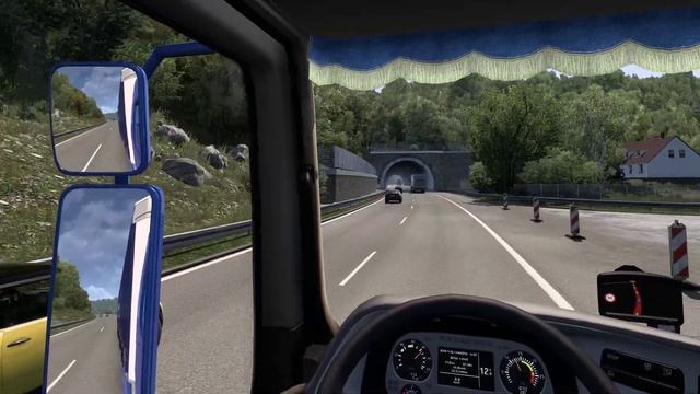 Euro Truck Simulator 2 | ETS2 1.45 | Mercedes Actros V8 MP2 Low Deck | Stuttgart (D) to Linz (A) смотреть онлайн