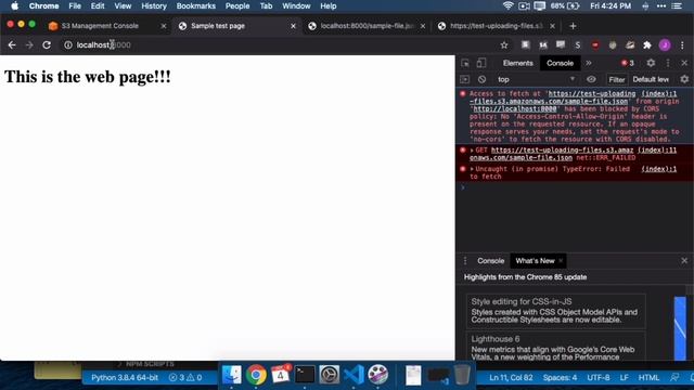 How to solve S3 CORS file error with "Access-Control-Allow-Origin" header block смотреть онлайн