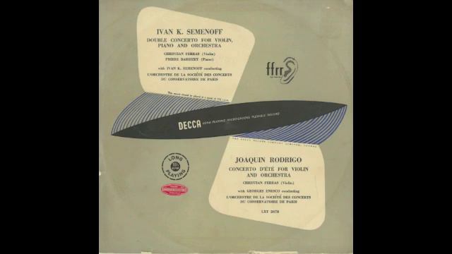 Silent Tone Record/セメノフ：二重協奏曲，ロドリーゴ：夏の協奏曲/クリスチャン・フェラス，ピエール・バルビゼ，イワン・セメノフ，ジョルジェ・エネスク/サイレント・トーン・レコード смотреть онлайн