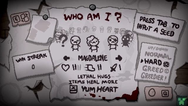 Обзор персонажа - Магдалина и альтернативная Магдалина. The Binding of Isaac! смотреть онлайн