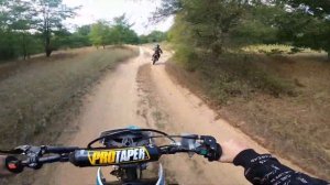 Раздача на питбайках по лесу, по буграм/ Осенняя покатушка ?